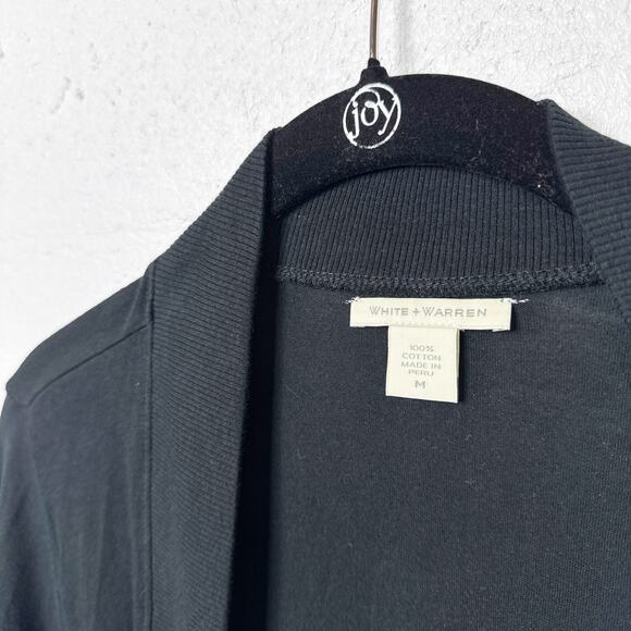 White Warren Lightweight Open Front Cardigan - Picture 3 of 6